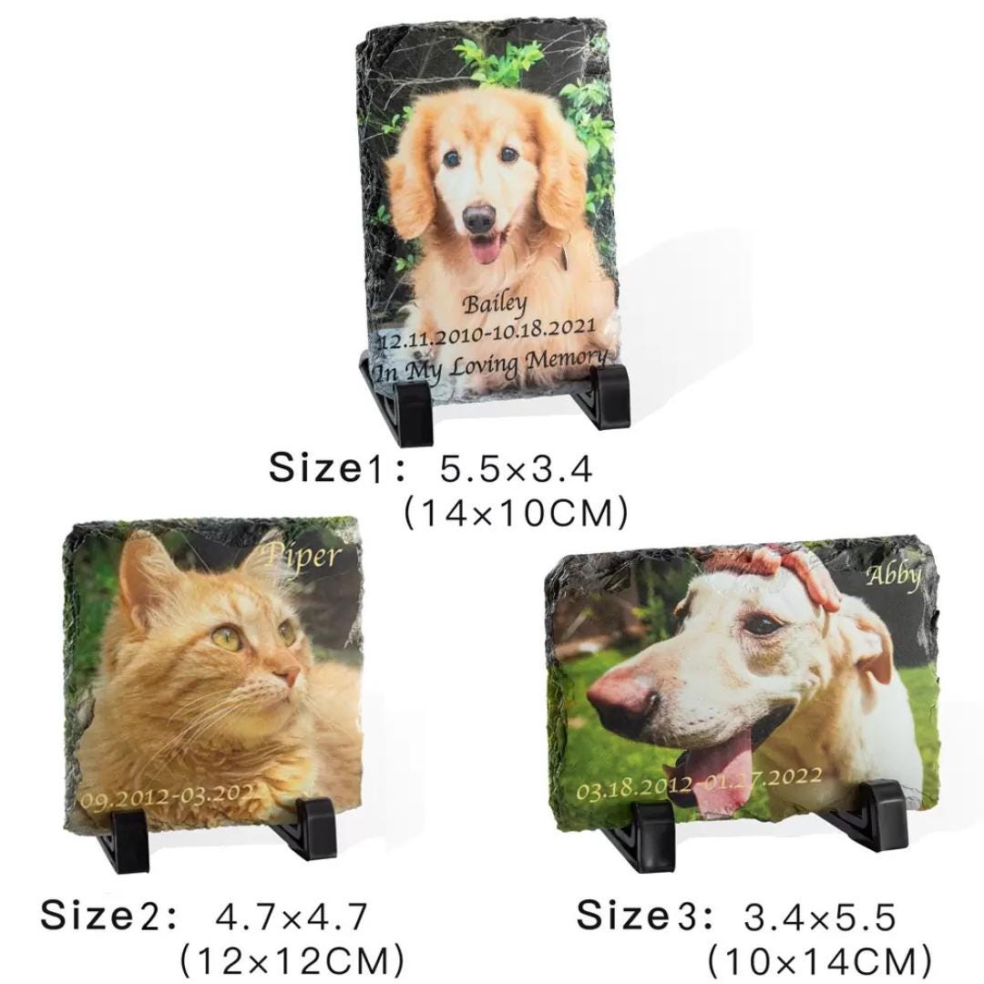 Custom Pet Photo Rock Slate