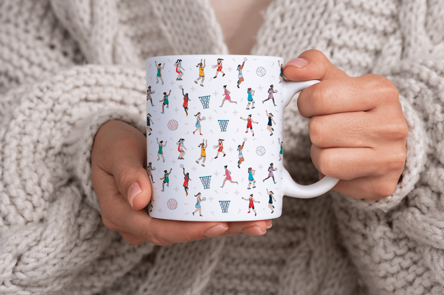 Netball Themed 11oz Ceramic Mug