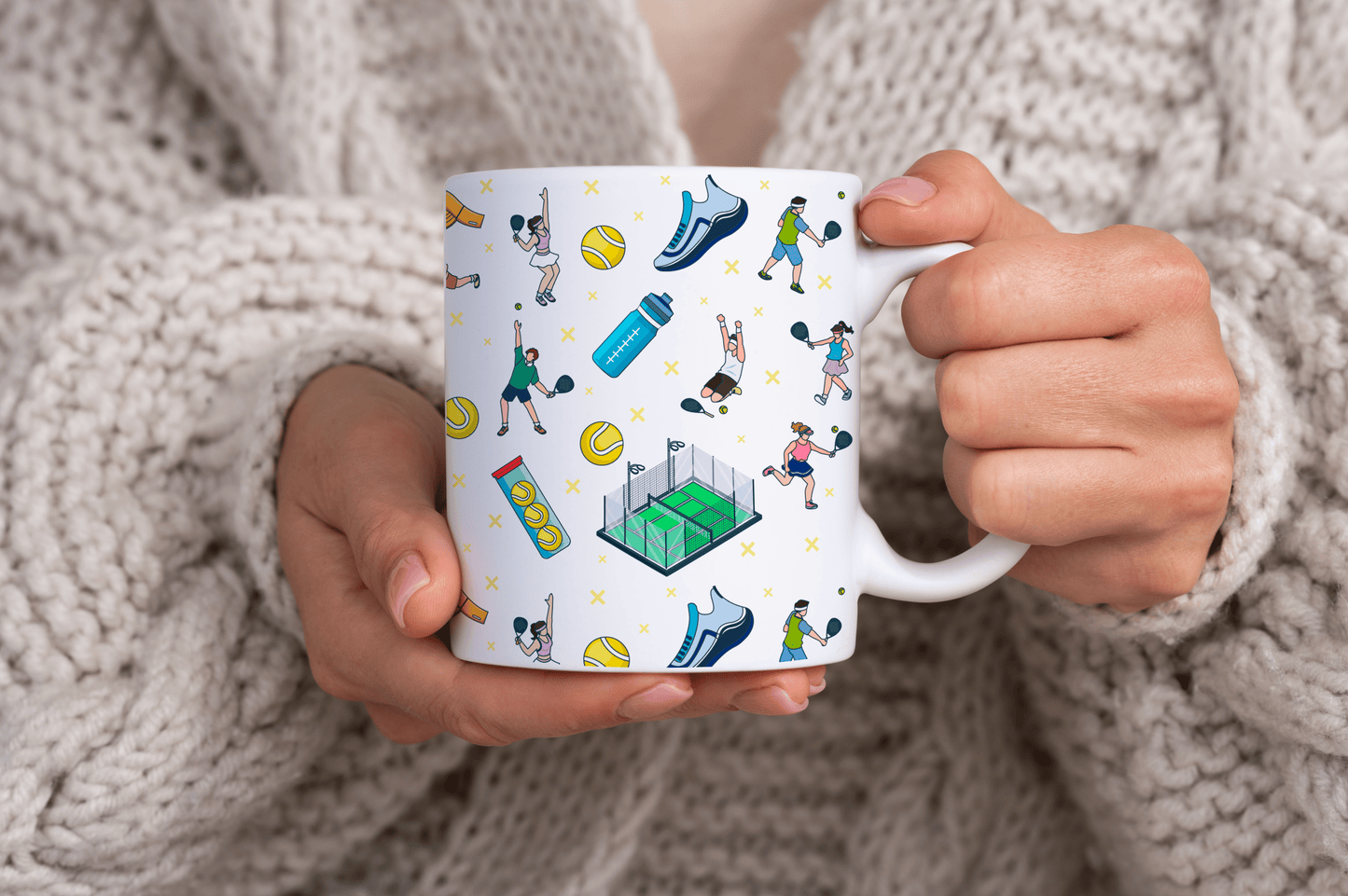 Padel Inspired Print 11oz Ceramic Mug