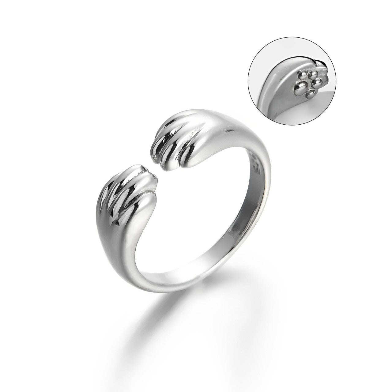 Paw Imprint Hug Ring