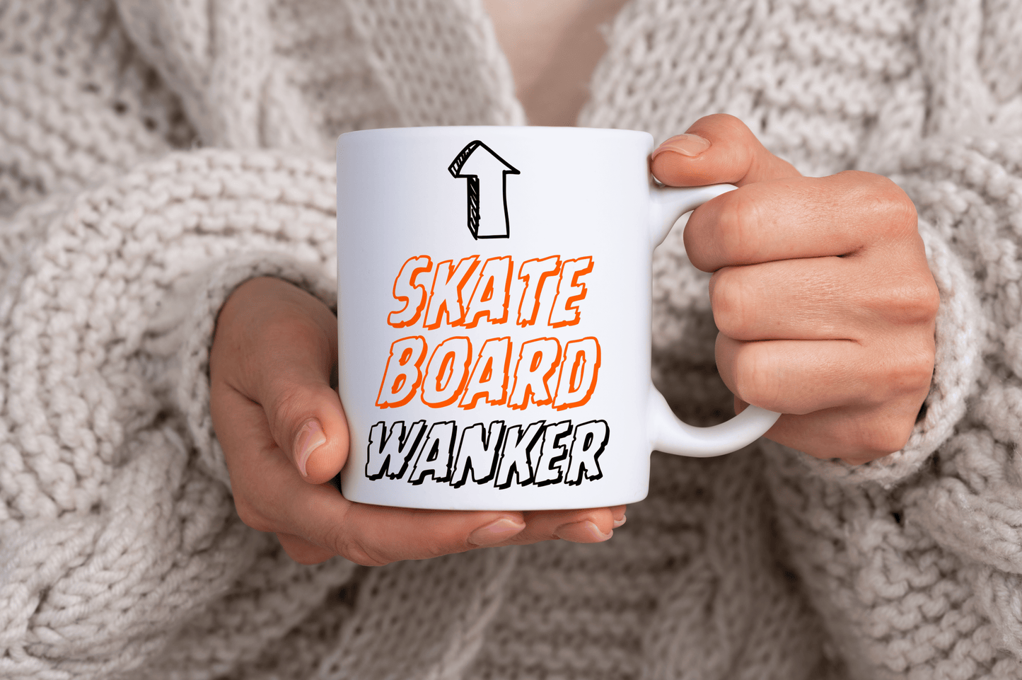Skateboard Wanker Quote 11oz Ceramic Mug
