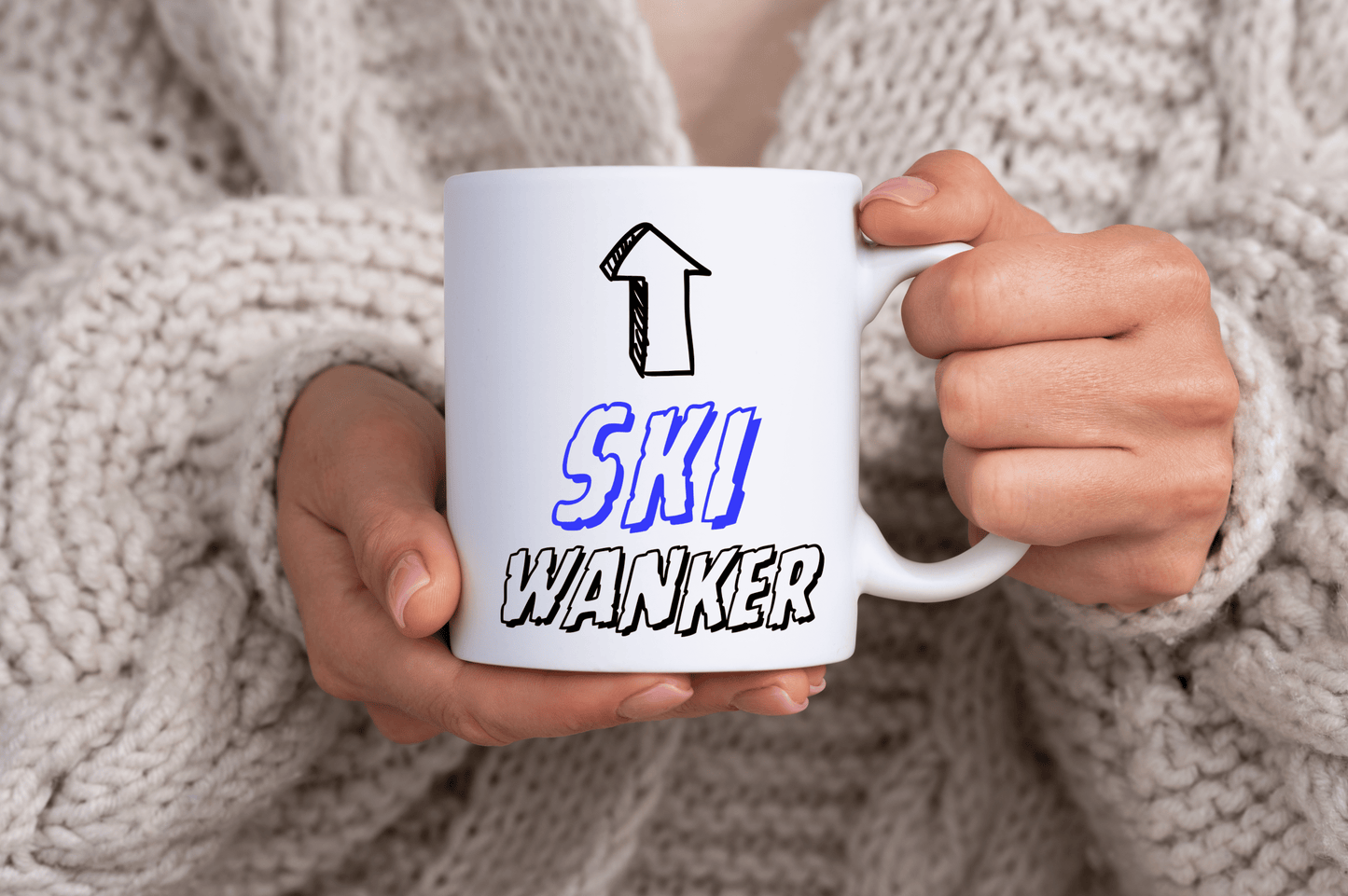 Ski Wanker Quote 11oz Ceramic Mug