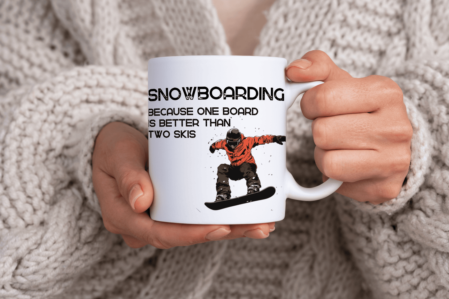 Snowboarding Themed 11oz Ceramic Mug