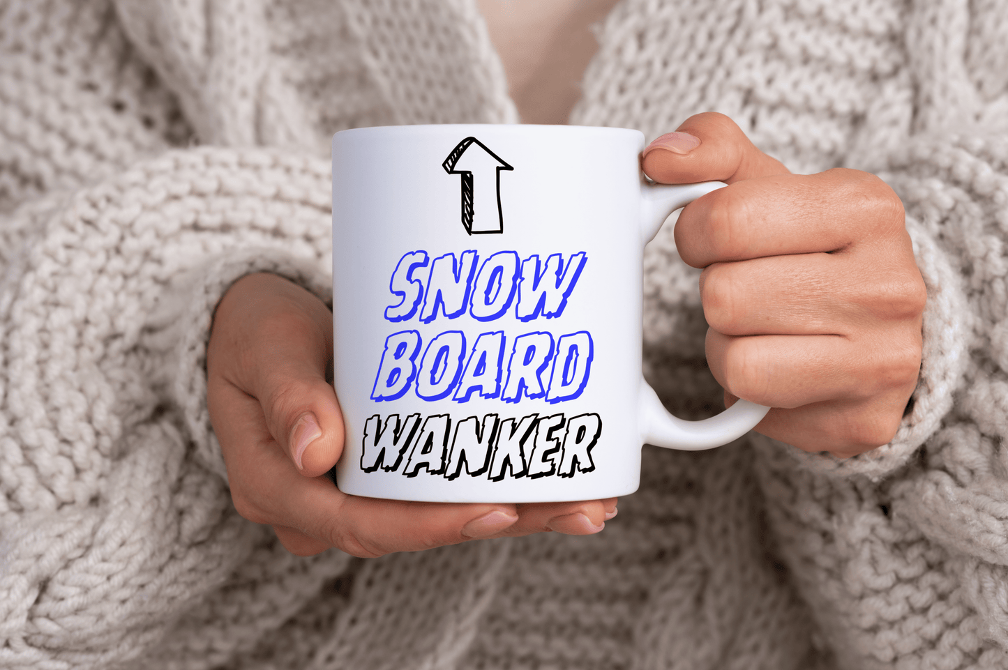Snowboard Wanker Quote 11oz Ceramic Mug