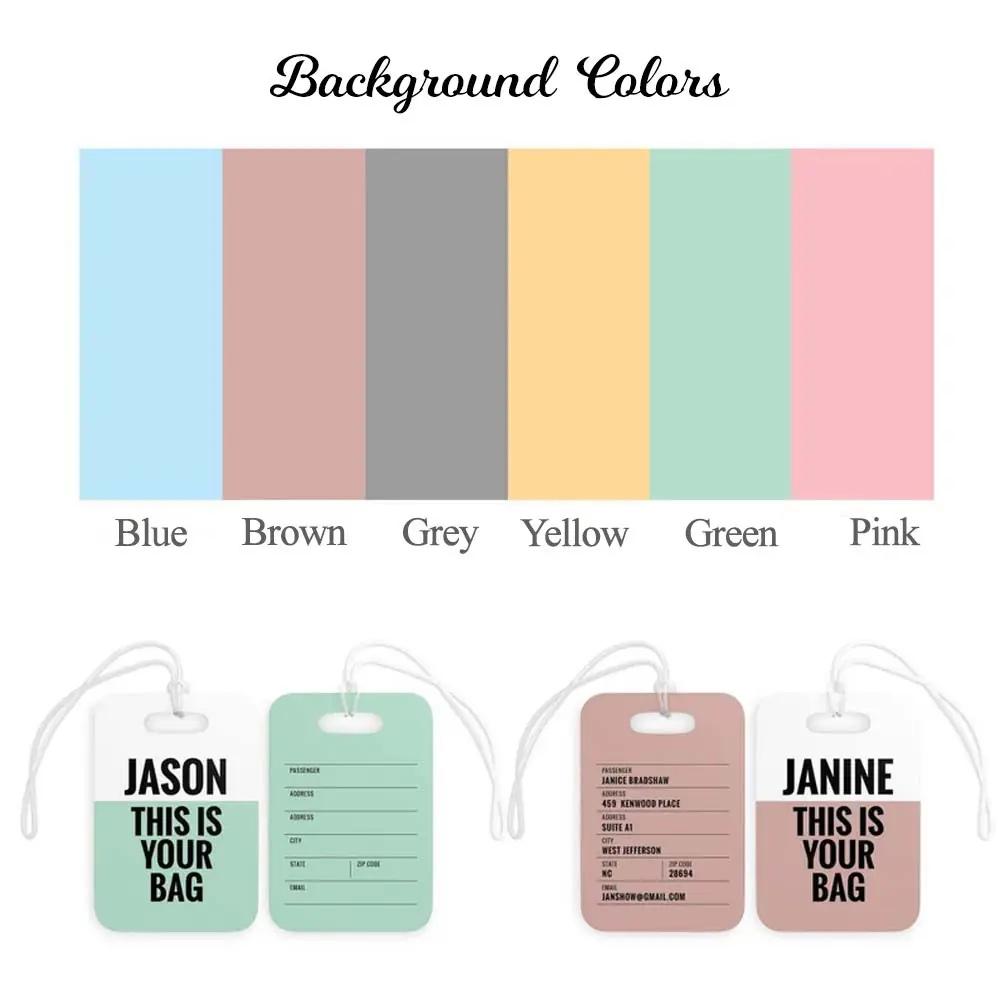 Custom Name Luggage Bag Tag