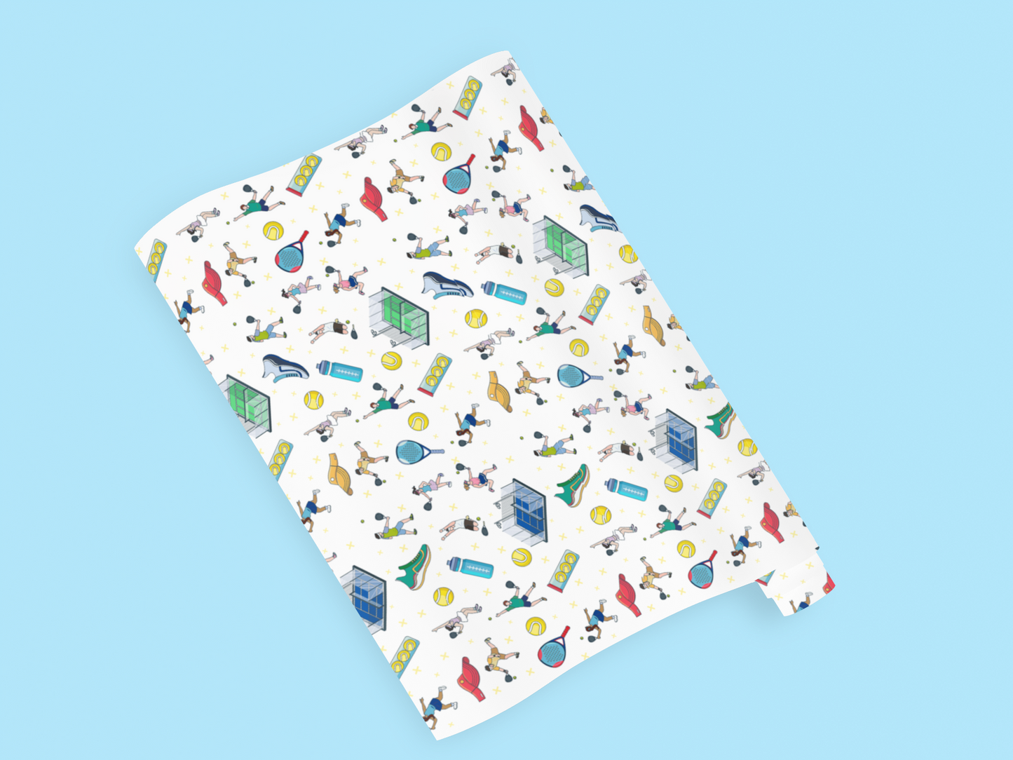 Padel Print Gift Wrapping Paper Roll