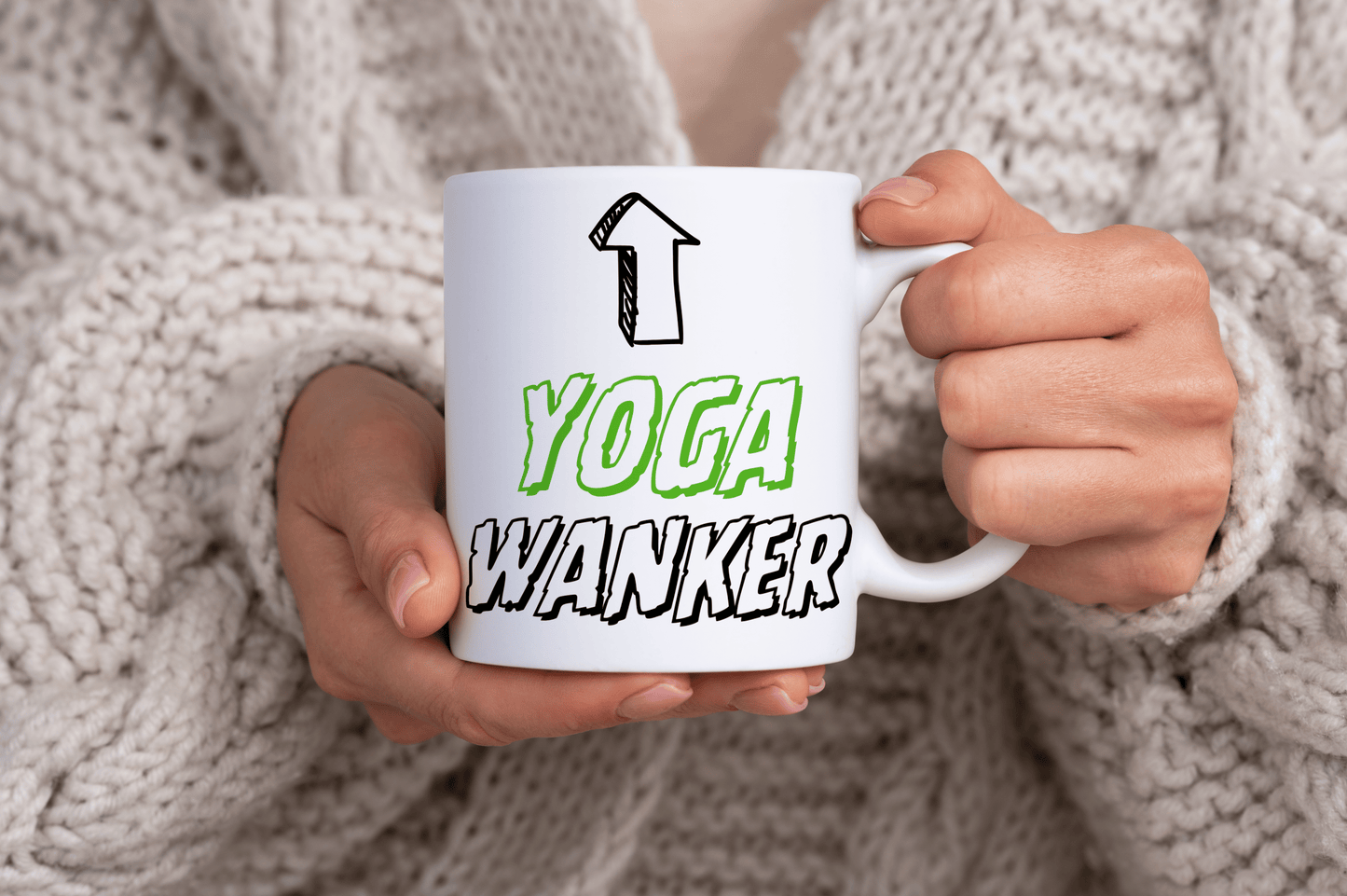 Yoga Wanker Quote 11oz Ceramic Mug