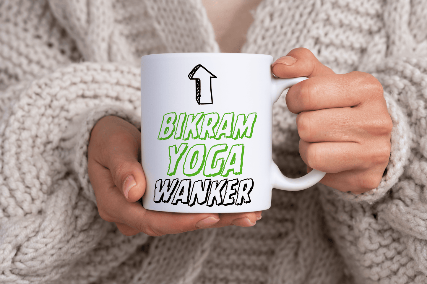 Bikram Yoga Wanker Quote 11oz Ceramic Mug