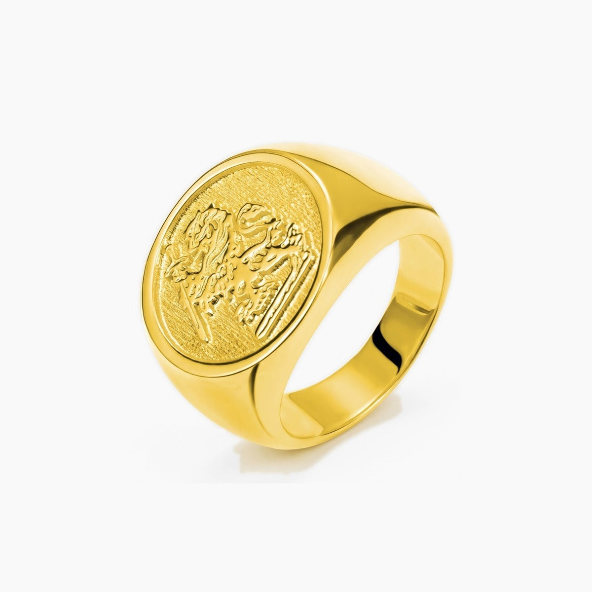 personalized family signet ring