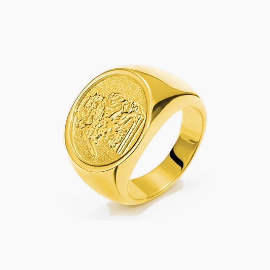 personalized family signet ring
