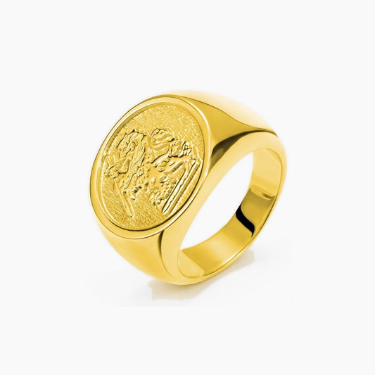 personalized family signet ring