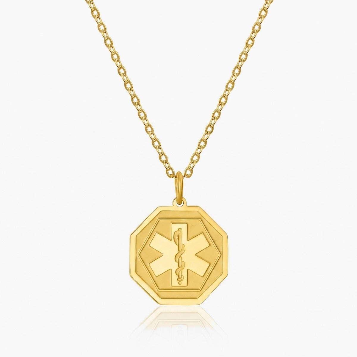 custom medical alert necklace engraved id tag