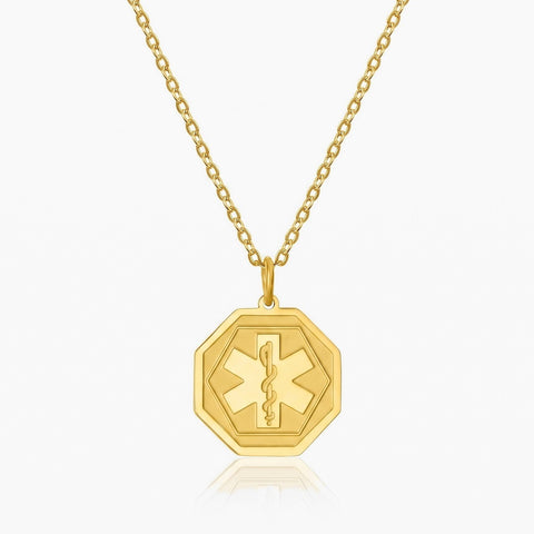 Collana con ciondolo di allerta medica (vari motivi)