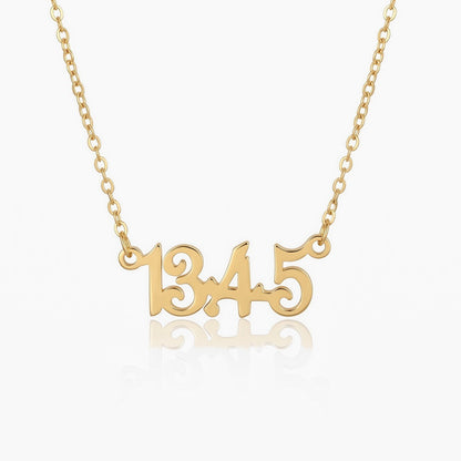 custom bible verse number necklace