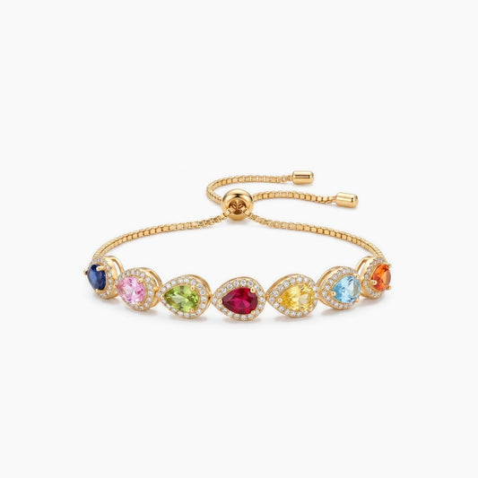 adjustable dropshaped bracelet