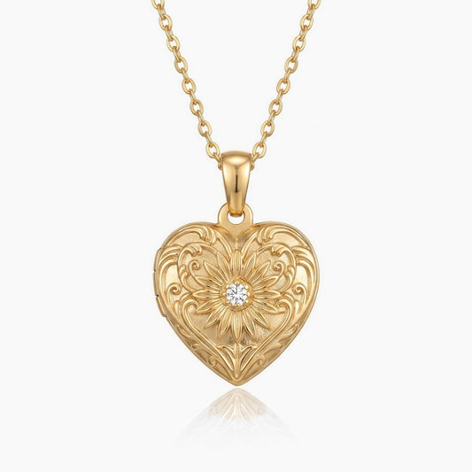 locket necklace with picture vintage heart locket with wings
