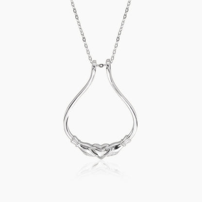 claddagh heart ring holder necklace