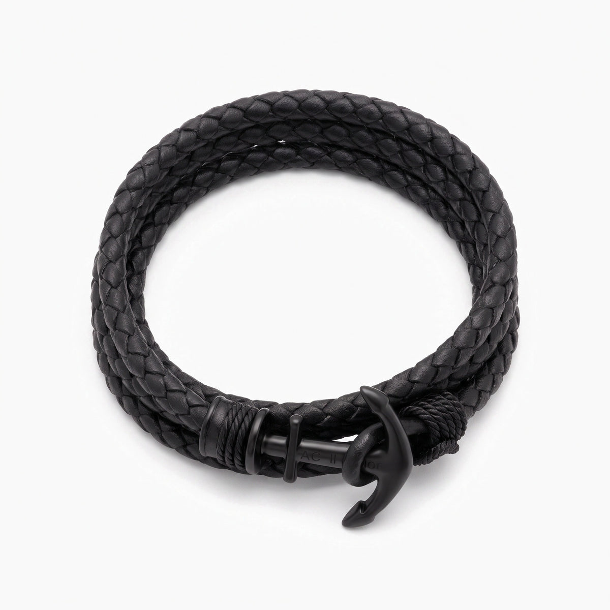 mens personalized nautical anchor bracelet