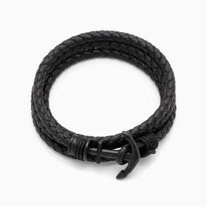 mens personalized nautical anchor bracelet