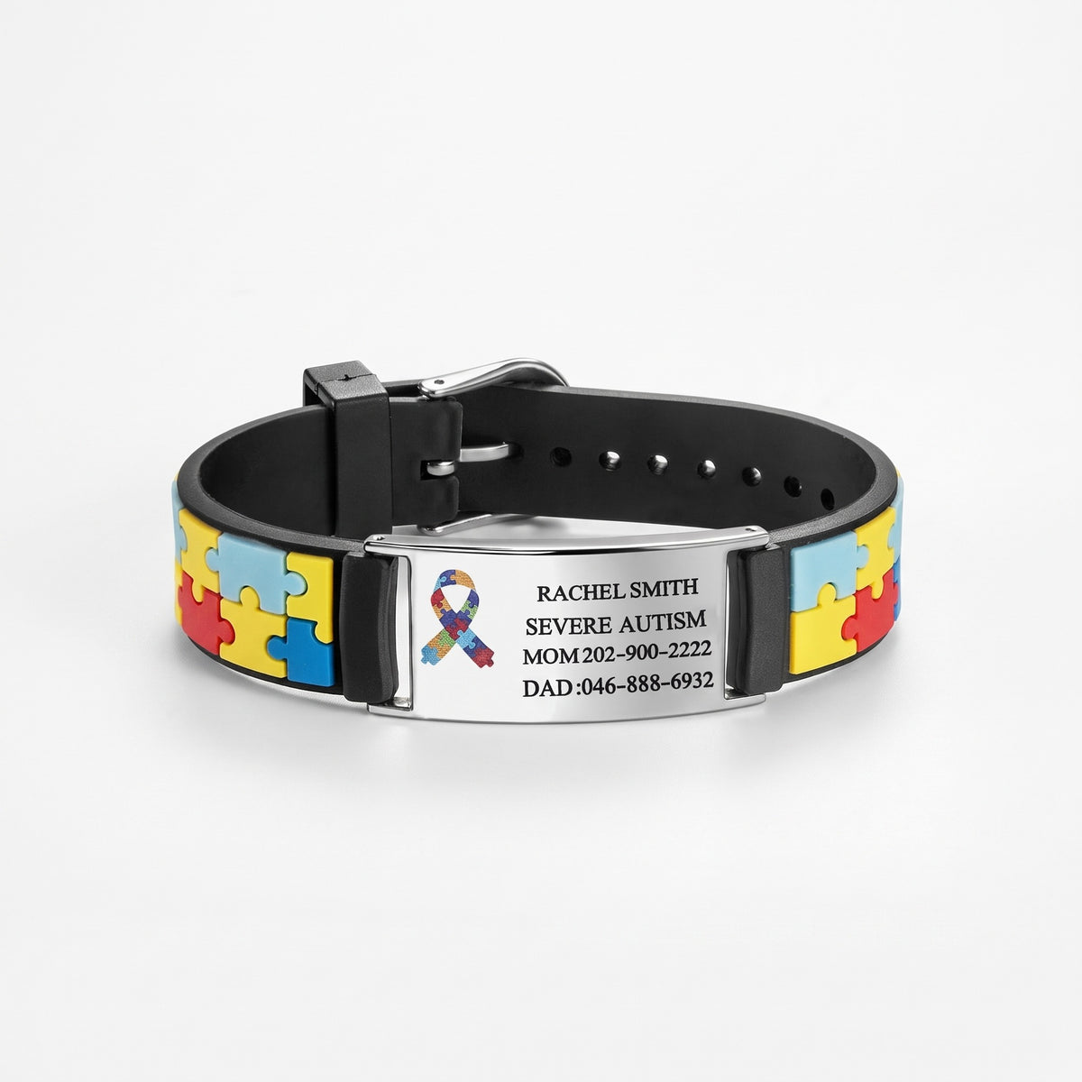 personalized autism medical alert bracelet