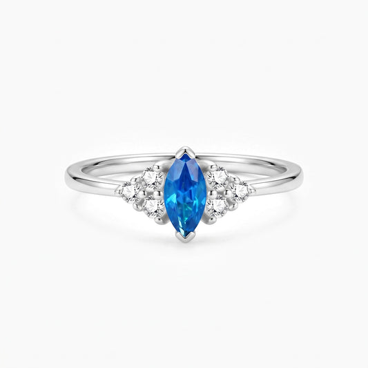 personalized marquise cut birthstone ring