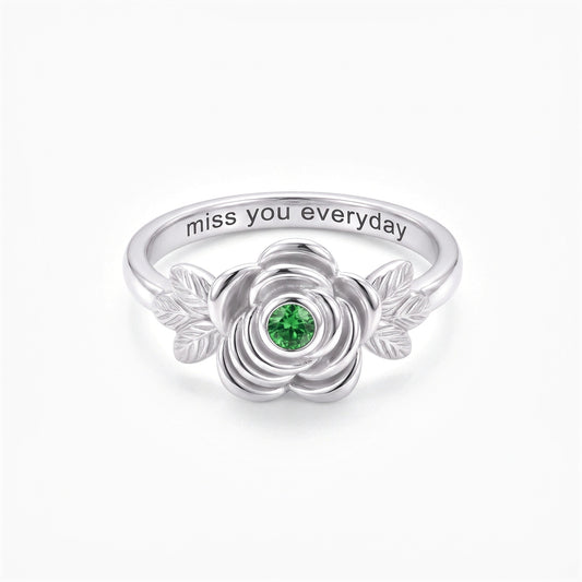 rose flower cremation urn ring