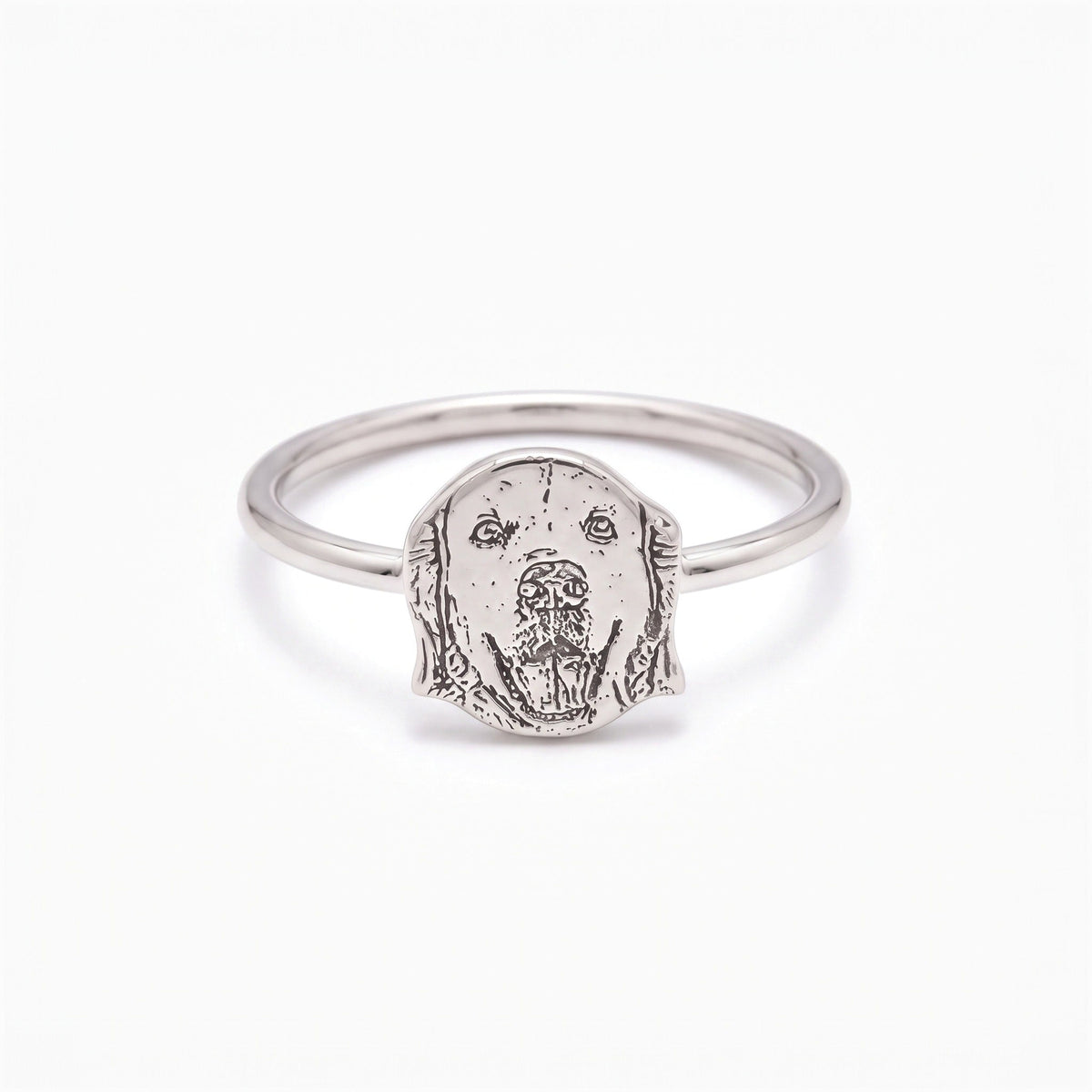 personalized pet portrait ring