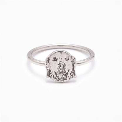 personalized pet portrait ring