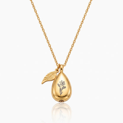 ashes necklace with custom engraving