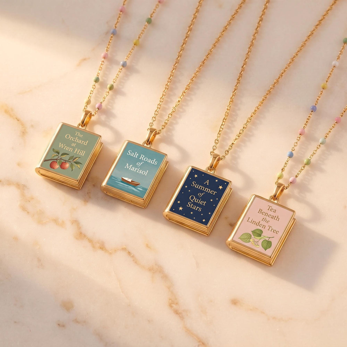 Personalized Book Cover Necklace photo 4