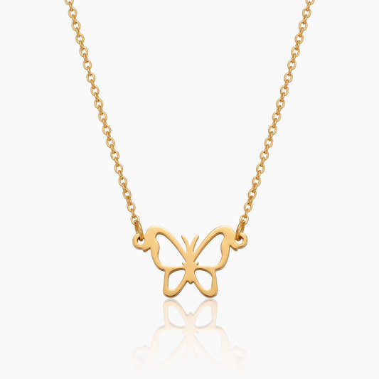 birth butterfly necklace