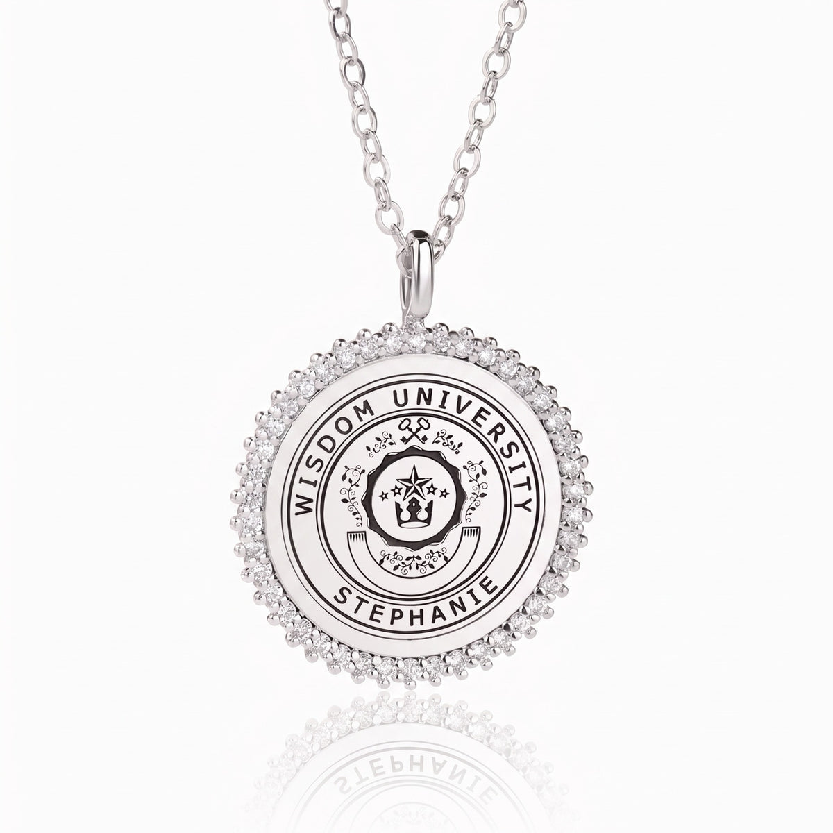 graduation necklace custom logo