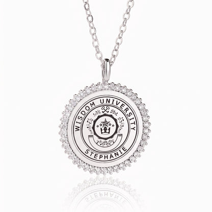 graduation necklace custom logo
