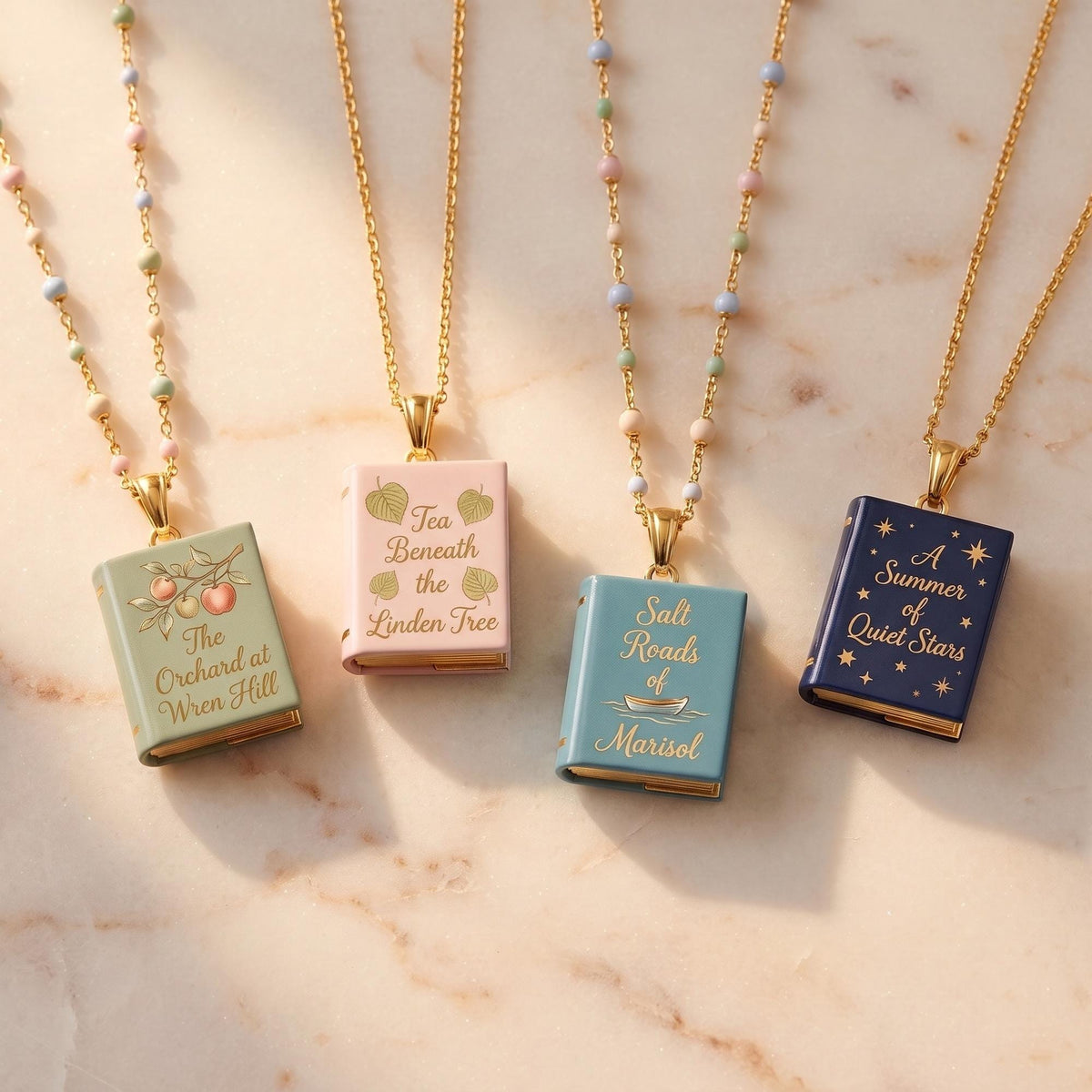Personalized Book Cover Necklace photo 6