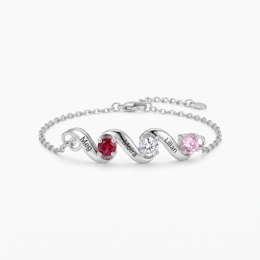 birthstone family bracelet 1 6 names
