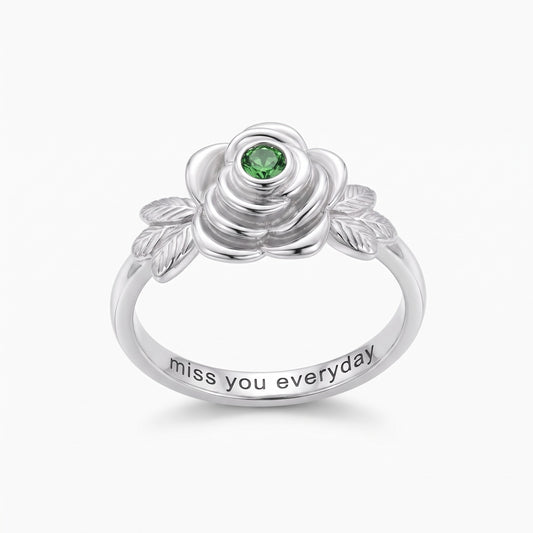 rose flower cremation urn ring