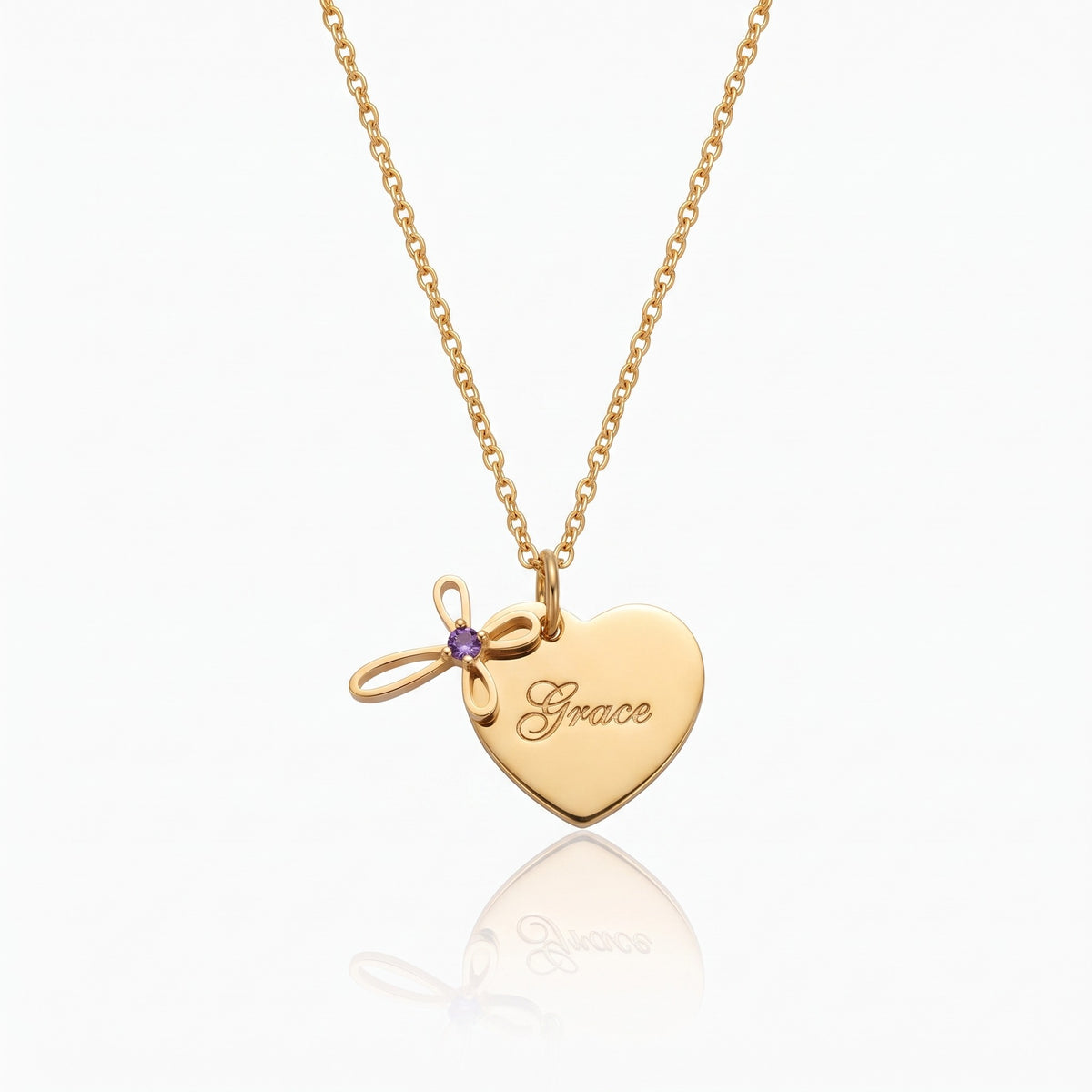 heart cross necklace first communion