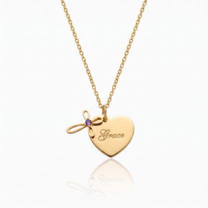 heart cross necklace first communion