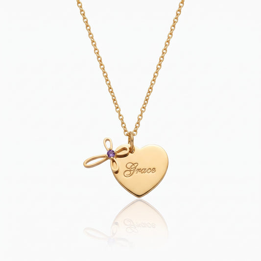 heart cross necklace first communion