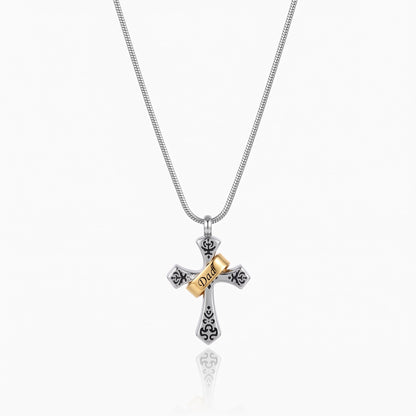 custom cross urn necklace