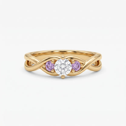 custom birthstones promise ring