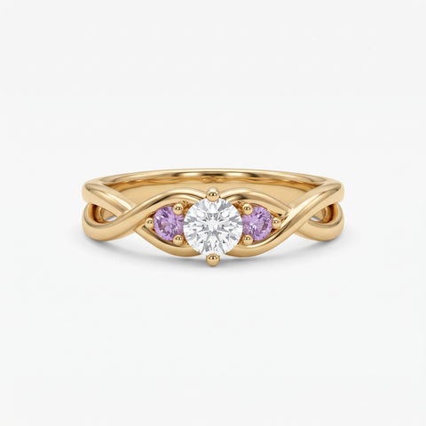 Custom Birthstones Promise Ring