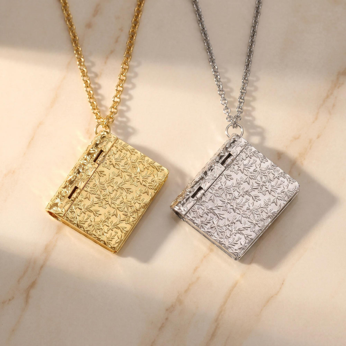 Personalized Photo Album Locket Necklace with Engraving photo 7
