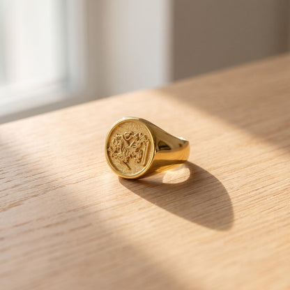 Personalized Family Crest Ring