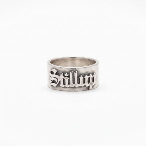Custom Name Old English Gothic Ring