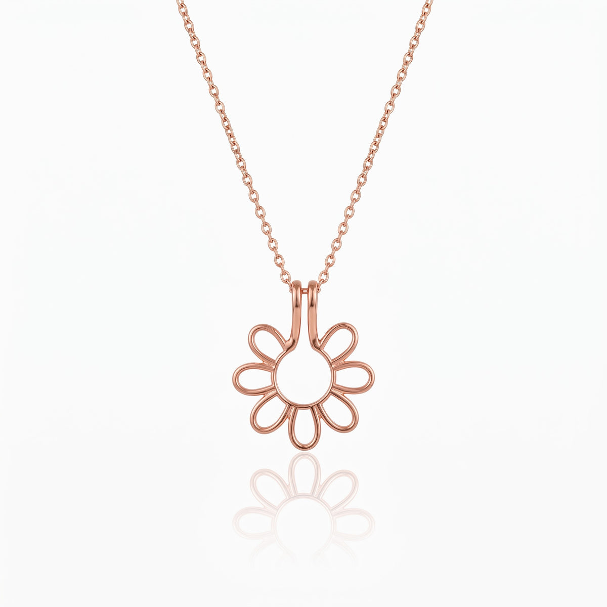personalized daisy ring holder necklace