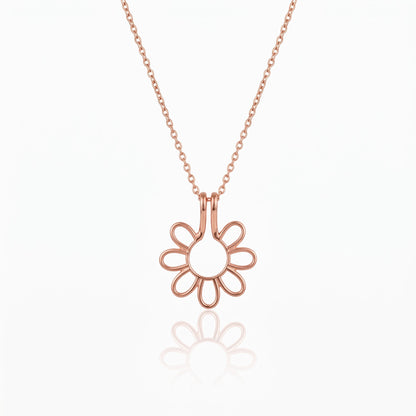 personalized daisy ring holder necklace