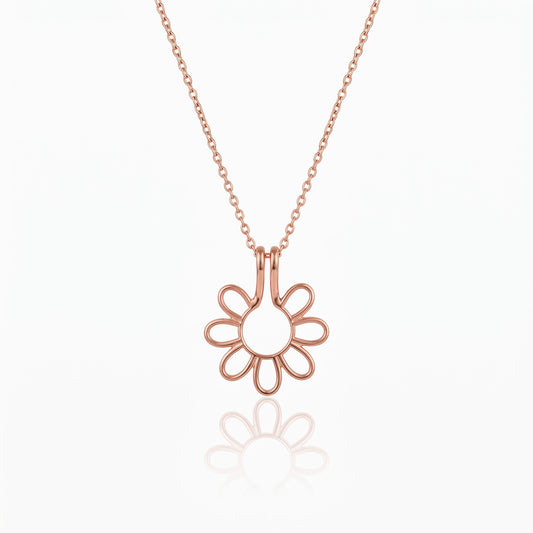 personalized daisy ring holder necklace