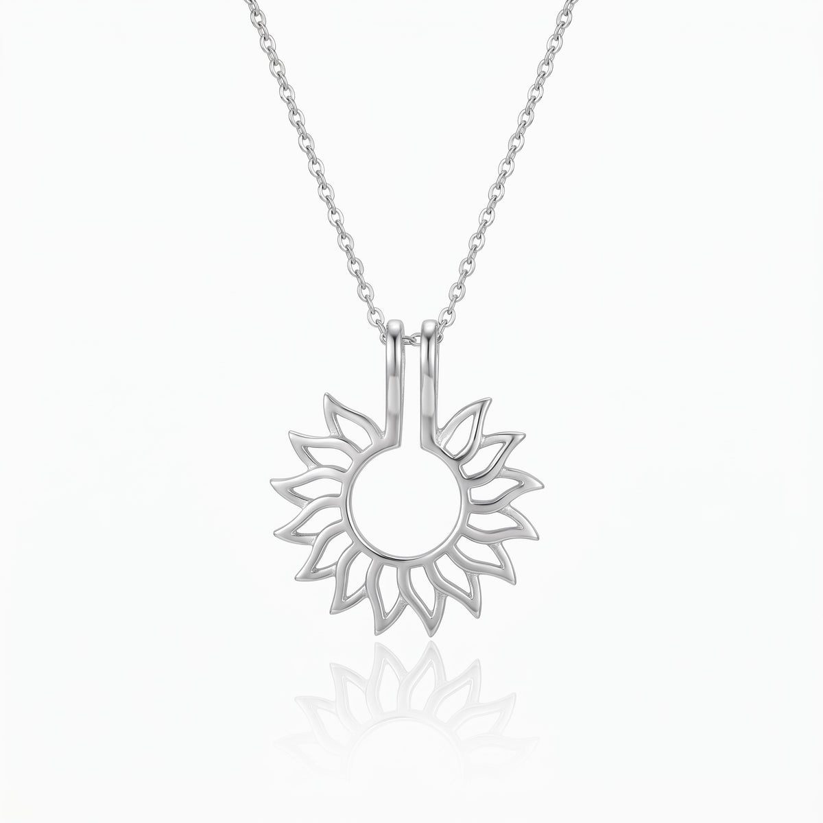 sunflower ring holder necklace