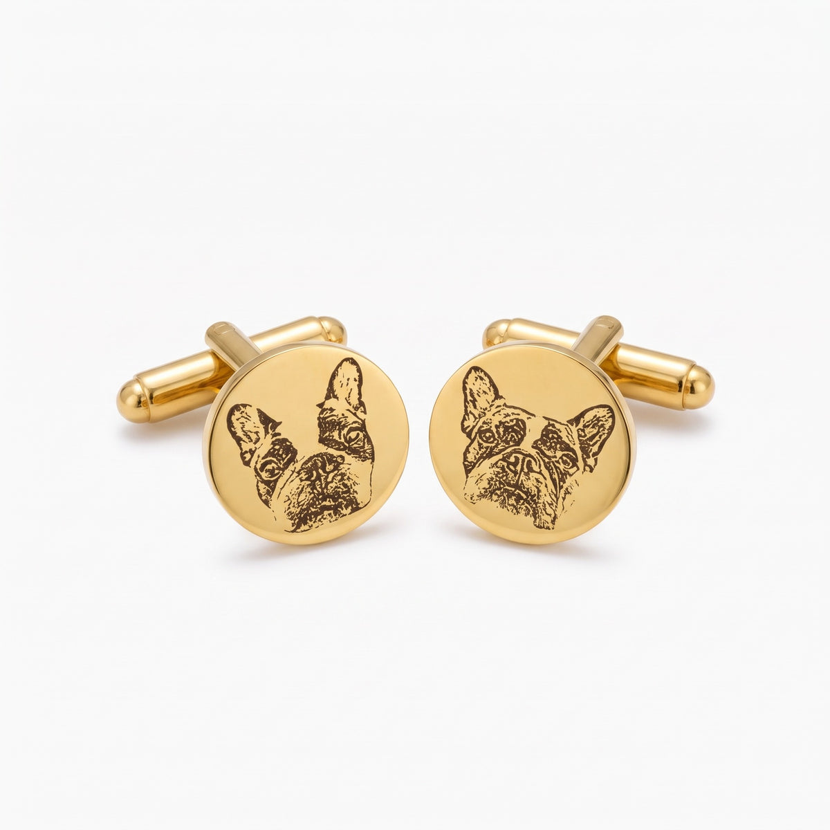 custom cat portrait cufflinks